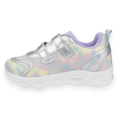 Zapatilla KDX Luces Plateada