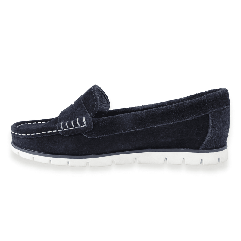 Mocasín Exs Gamuza Azul 3 Mocasín Exs Gamuza Azul