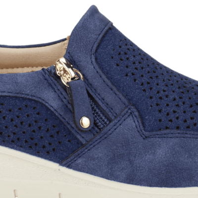 Zapatilla New Walk Troquelada Azul - Imagen 4