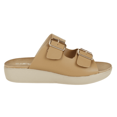 Sandalia New Walk Slip On Camel
