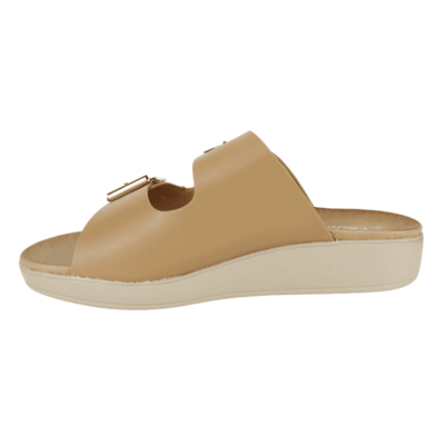Sandalia New Walk Slip On Camel - Imagen 3