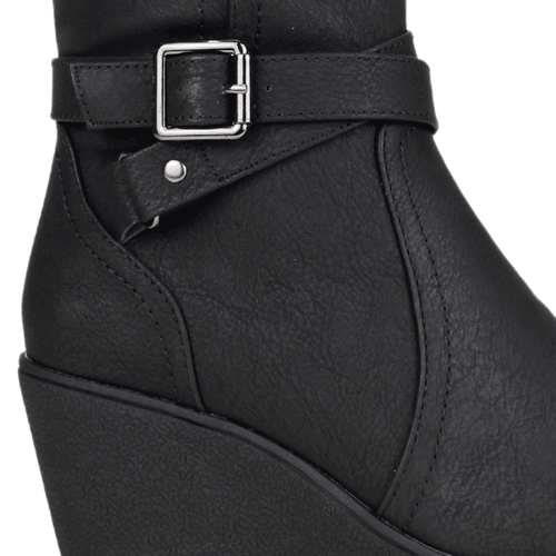 Bota New Walk Texturas Negra 4 Bota New Walk Texturas Negra - Botas en Elige Tu Número