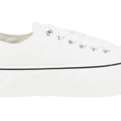 Zapatilla New Walk Lona Cruzado Blanco - Imagen 4