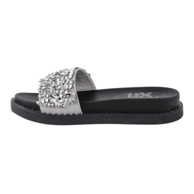 Sandalia Xti Slip On Brillos Plateada - Imagen 3