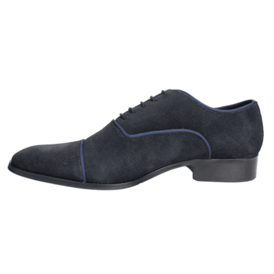 Zapato Versace 1969 Formal Gamuza Azul Marino - Imagen 3