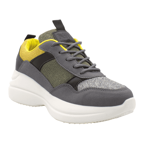 Zapatilla Verazzi Urbana Brillos Gris 2 Zapatilla Verazzi Urbana Brillos Gris - Imagen 2