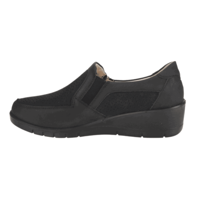 Zapatilla New Walk Troquelada Negra - Imagen 3