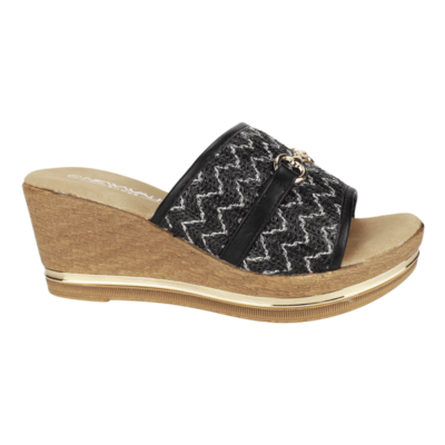 Sandalia New Walk Tejidos Negra