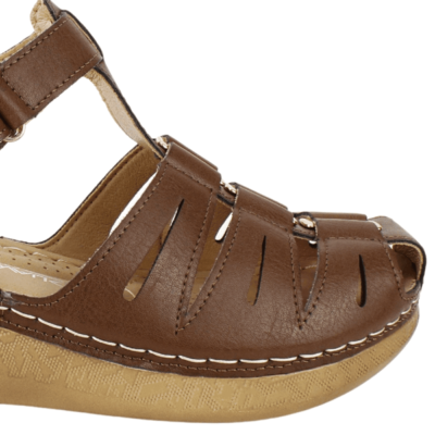 Sandalia New Walk Gaia Confort Café - Imagen 4