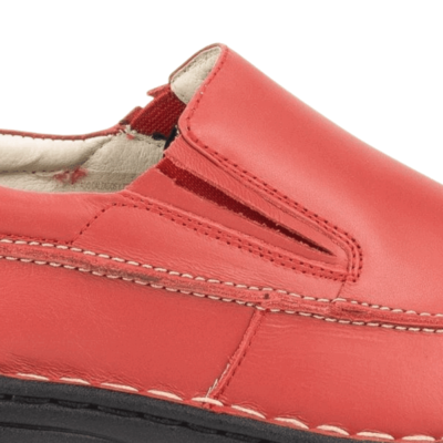 Mocasín Exs Cuero Rojo - Mocasines y Alpargatas en Elige Tu Número