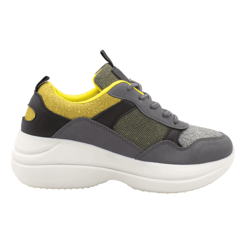 Zapatilla Verazzi Urbana Brillos Gris 1 Zapatilla Verazzi Urbana Brillos Gris