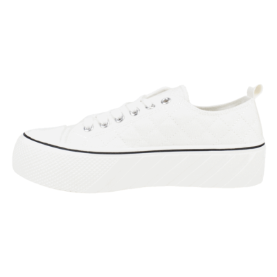 Zapatilla New Walk Lona Cruzado Blanco - Imagen 3