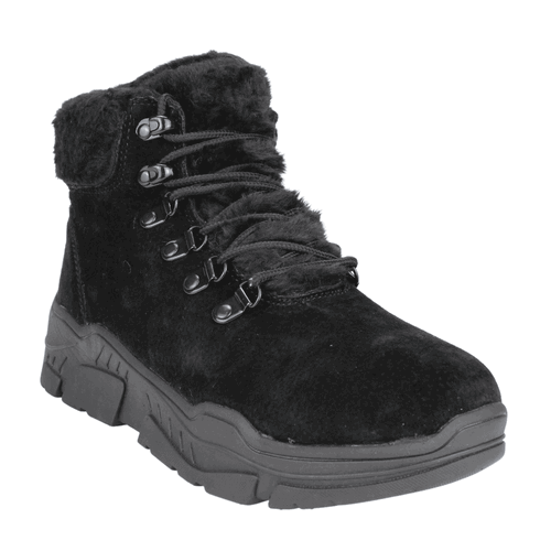 Botín Nat Geo Pelú Cuero Negro 2 Botín Nat Geo Pelú Cuero Negro - Imagen 2