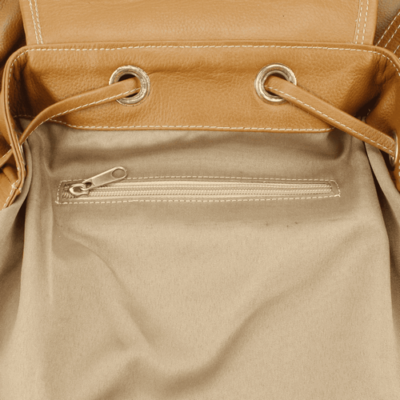 Mochila Exs Cuero Trenzada Denim - Imagen 5