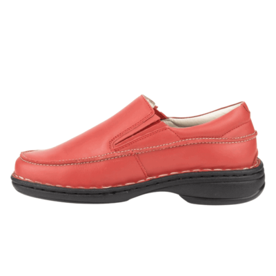 Mocasín Exs Cuero Rojo - Mocasines y Alpargatas en Elige Tu Número