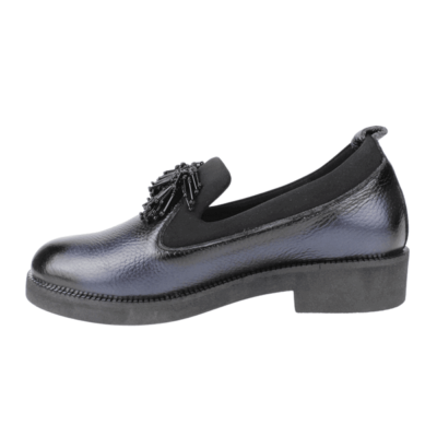 Zapato Exs Slip On Cuero Azul - Imagen 3