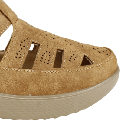 Sandalia New Walk Clau Camel - Imagen 4