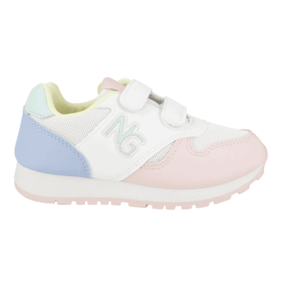 Zapatilla Nat Geo Kids Doble Velcro Blanca