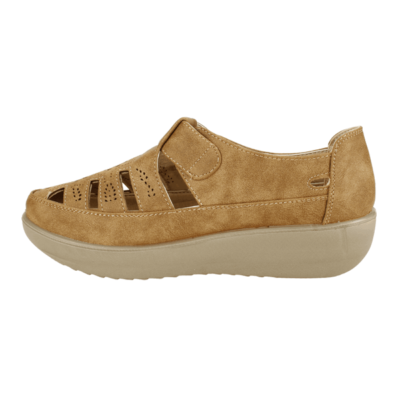 Sandalia New Walk Clau Camel - Imagen 3