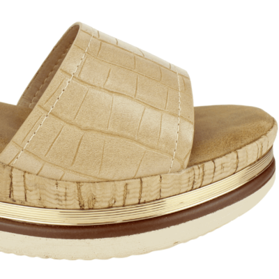 Sandalia New Walk Reptil Beige - Imagen 4