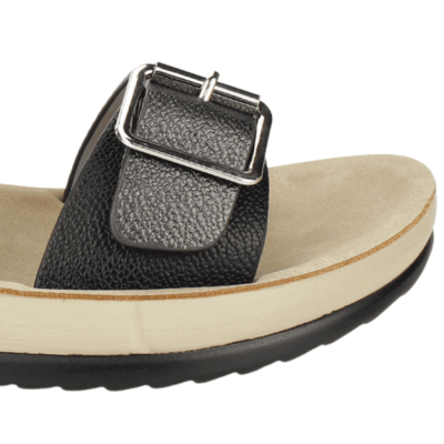 Sandalia New Walk Hebillas Negra - Imagen 4