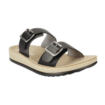 Sandalia New Walk Hebillas Negra - Imagen 5