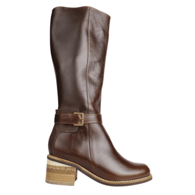 Bota Exs Ema Claro Cuero Café