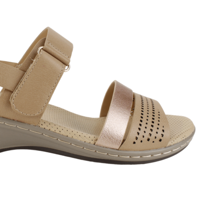Sandalia New Walk Mila Beige - Imagen 4