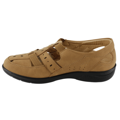 Sandalia New Walk Franciscana Camel - Imagen 3