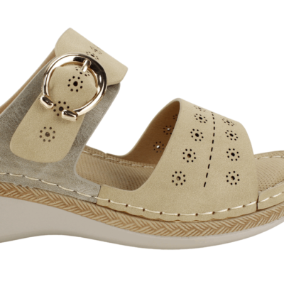 Sandalia New Walk Sol Confort Beige - Imagen 4