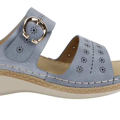 Sandalia New Walk Sol Confort Celeste - Imagen 4