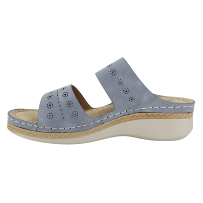 Sandalia New Walk Sol Confort Celeste - Imagen 3