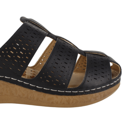 Sandalia New Walk Noemi Confort Negra - Imagen 4