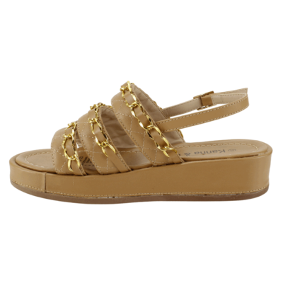 Sandalia Kanna & Co Plataforma Camel - Imagen 3