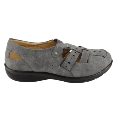 Sandalia New Walk Franciscana Gris