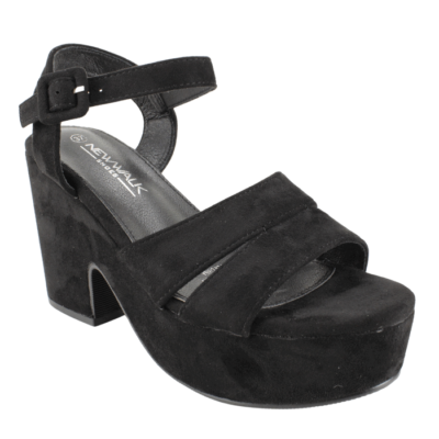 Sandalia New Walk Iconic Negro - Imagen 3