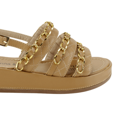 Sandalia Kanna & Co Plataforma Camel - Imagen 4