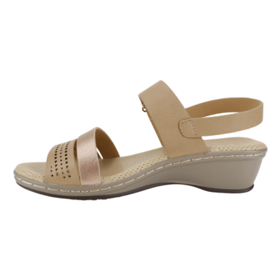 Sandalia New Walk Mila Beige - Imagen 3