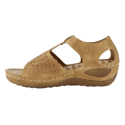 Sandalia New Walk Marina Confort Camel - Imagen 3