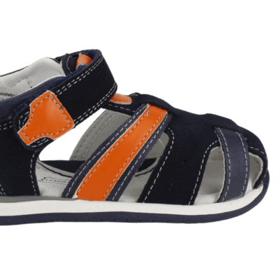 Sandalia Nat Geo Kids Infantil Cuero Azul Marino - Imagen 4