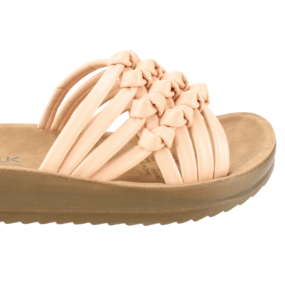 Sandalia New Walk Trenzada Rosa - Imagen 4