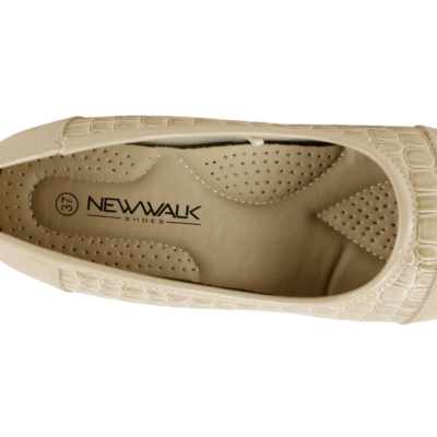Zapato New Walk Reptil Shine Beige - Imagen 4