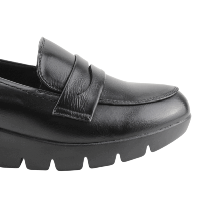 Mocasín New Walk Plataforma Negro - Imagen 4