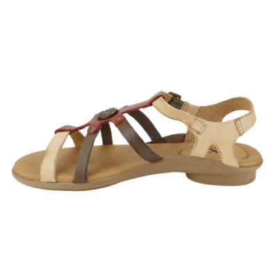 Sandalia Exs Tiras Cuero Multicolor - Imagen 3