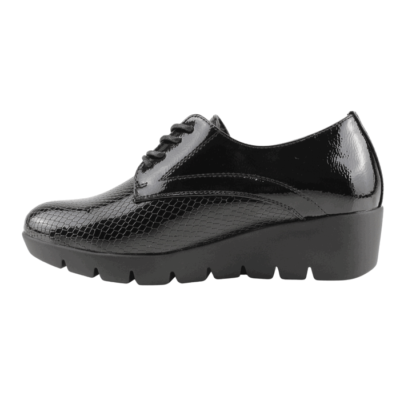 Zapato New Walk Serpiente Brillante Negro - Imagen 3
