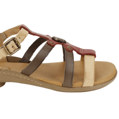 Sandalia Exs Tiras Cuero Multicolor - Imagen 4
