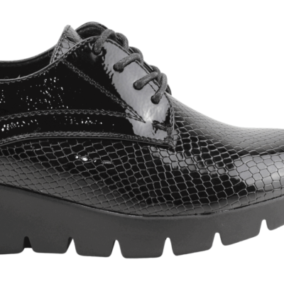 Zapato New Walk Serpiente Brillante Negro - Imagen 4