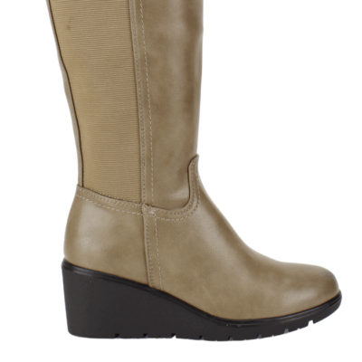 Bota New Walk Elastizada Taupe