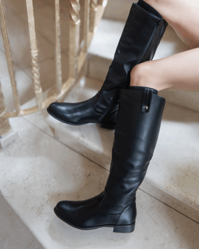 Bota New Walk De Montar Negra - Imagen 2