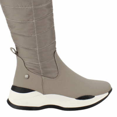 Bota Xti Larga Taupe